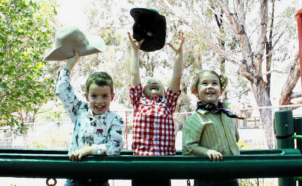 James Nolan, Ella Young and Amelia King are rearing to go for the Warwick Rodeo this weekend. James Nolan, Ella Young and Amelia King are rearing to go for the Warwick Rodeo this weekend.